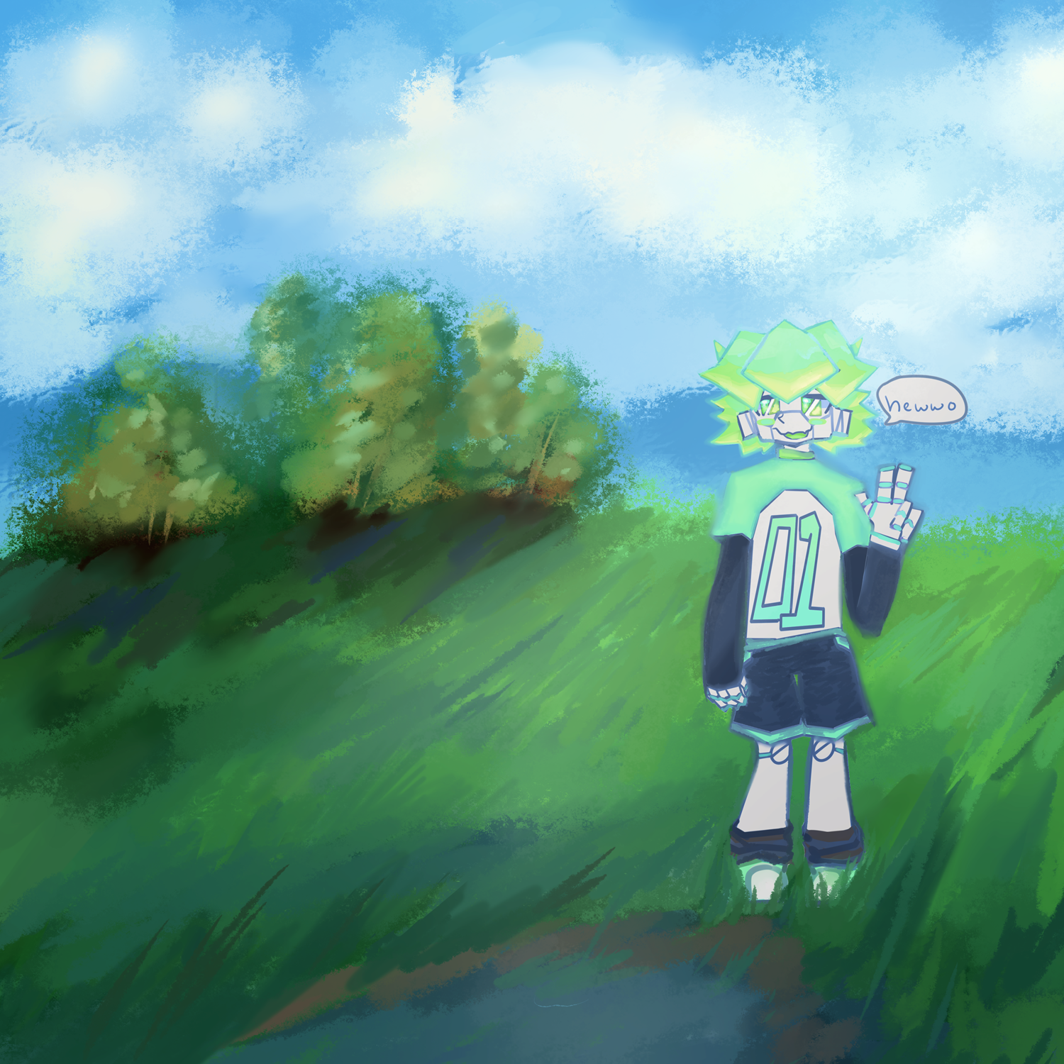 sprite hanging out in nature ^_^
